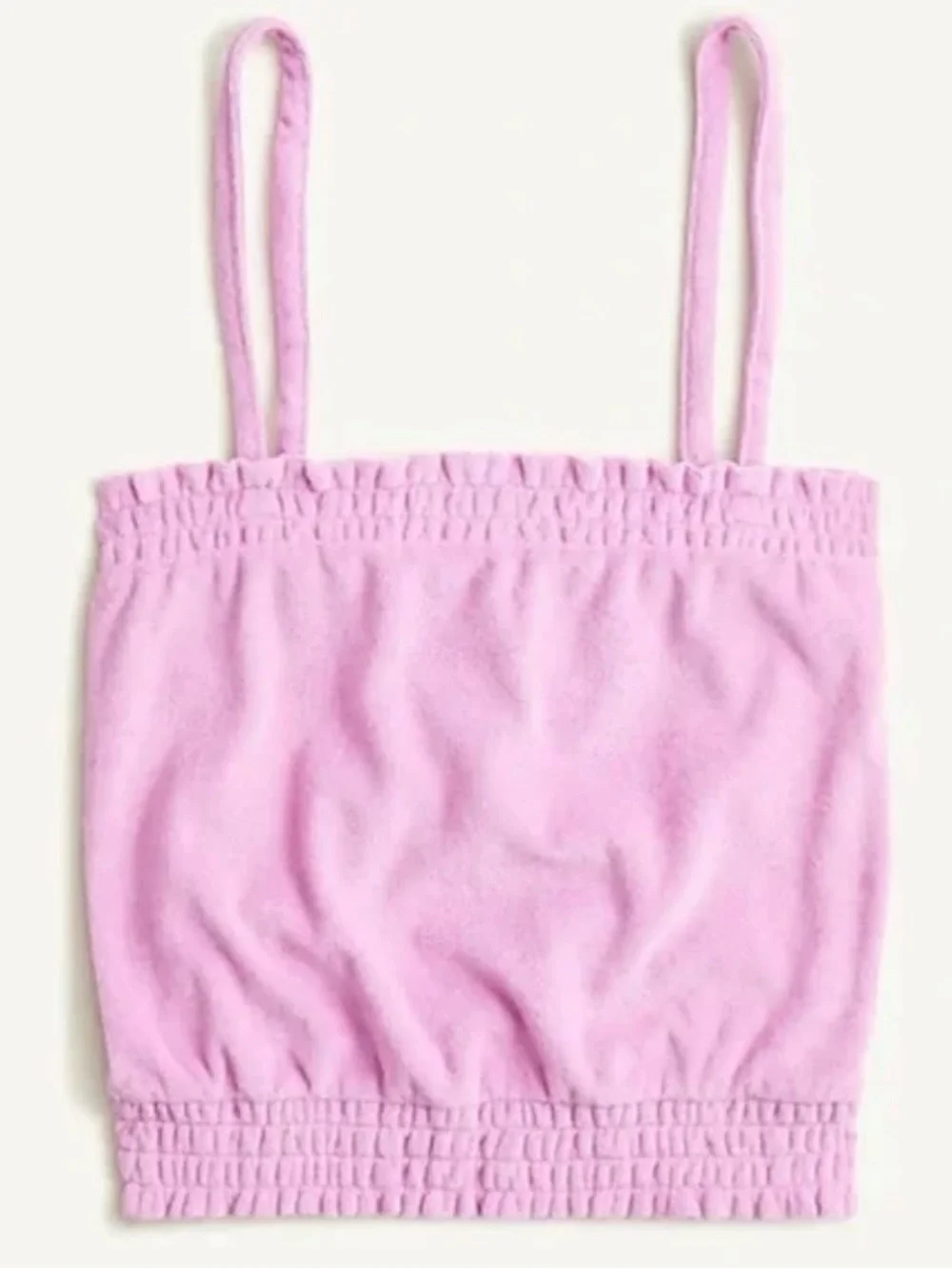 J. Crew Pink Smocked Tube Top